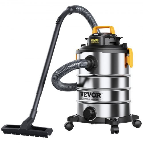 Stainless Steel Wet Dry Shop Vacuum 8 Gallon 6 Peak HP WetDry Vac