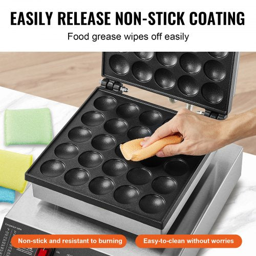 Mini Dutch Pancake Maker 25PCS 43mm Diameter Dorayaki Baker Machine 1700W