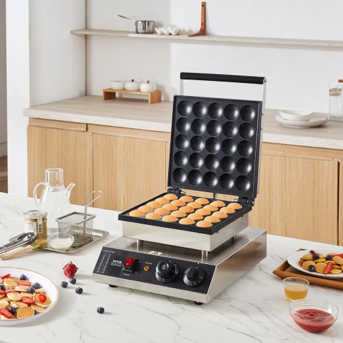 Mini Dutch Pancake Maker 25PCS 43mm Diameter Dorayaki Baker Machine 1700W