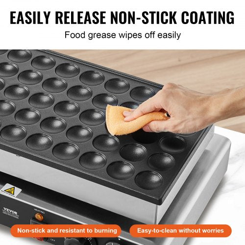Mini Dutch Pancake Maker 50PCS 43mm Diameter Dorayaki Baker Machine 1700W