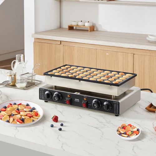 Mini Dutch Pancake Maker 50PCS 43mm Diameter Dorayaki Baker Machine 1700W