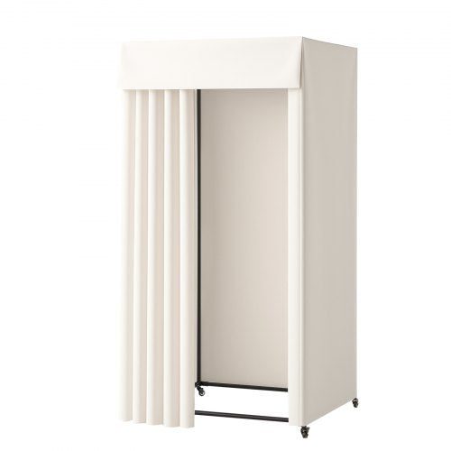 Fitting Room Moveable Dressing Room with Thick Curtains Privacy Space
