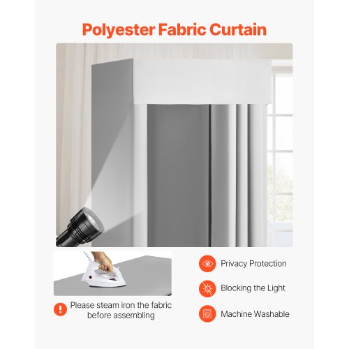 Fitting Room Dressing Room with Thick Polyester Curtains Privacy Space