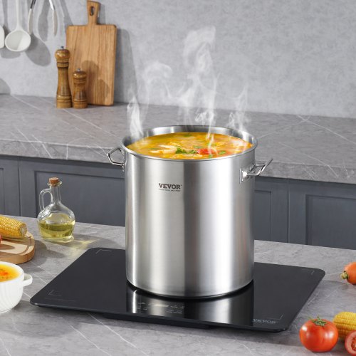 Stainless Steel Stockpot 53 Quart Large Cooking Pots Cookware Sauce Pot