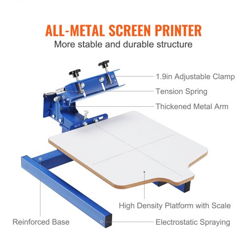 Screen Printing Machine 1 Color 1 Station Silk Screen Printing Press