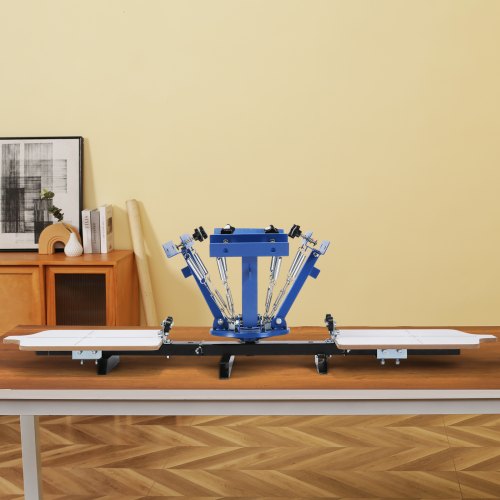 Screen Printing Machine 4 Color 2 Station 360° Rotable Silk Screen
