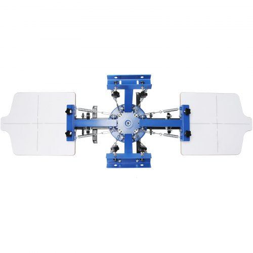 Screen Printing Machine 4 Color 2 Station 360° Rotable Silk Screen
