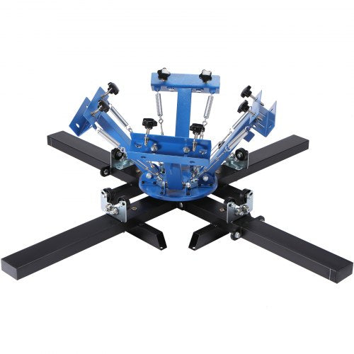 Screen Printing Machine 4 Color 4 Station 360° Rotable Silk Screen Printing