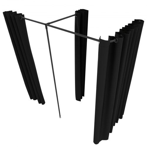 Fitting Room Portable Changing Room with Thick Polyester Curtains Double