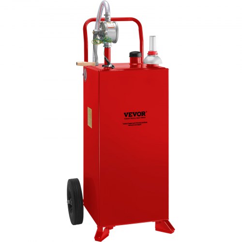30 Gallon Fuel Caddy Fuel Storage Tank on 2 Wheels Portable Gas Caddy