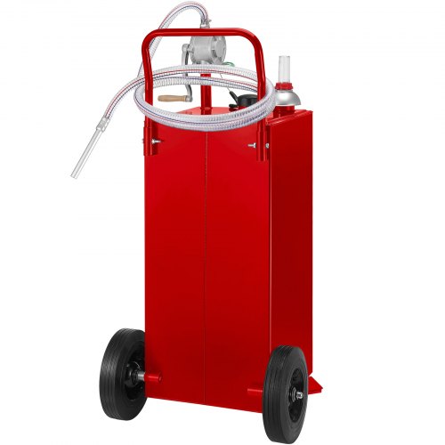 30 Gallon Fuel Caddy Fuel Storage Tank on 2 Wheels Portable Gas Caddy