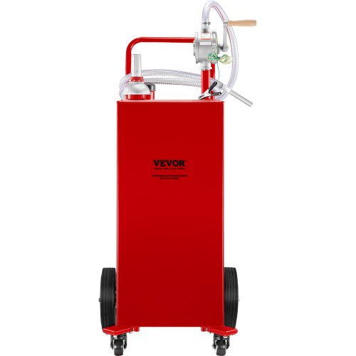 30 Gallon Fuel Caddy Gas Storage Tank 4 Wheels with Manuel Transfer
