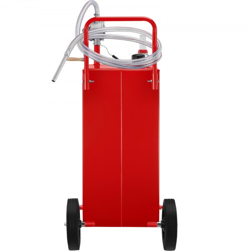 30 Gallon Fuel Caddy Gas Storage Tank 4 Wheels with Manuel Transfer