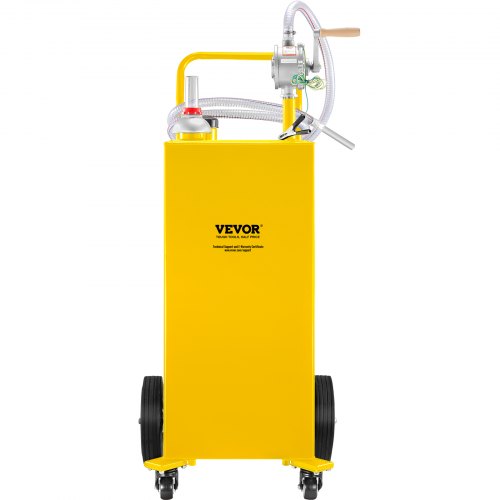30 Gallon Fuel Caddy Gas Storage Tank 4 Wheels with Manuel Transfer
