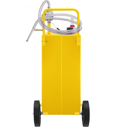 30 Gallon Fuel Caddy Gas Storage Tank 4 Wheels with Manuel Transfer