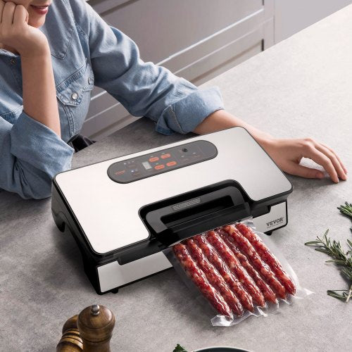 Vacuum Sealer Machine 90Kpa 130W Powerful Dual Pump and Dual Sealing Dry