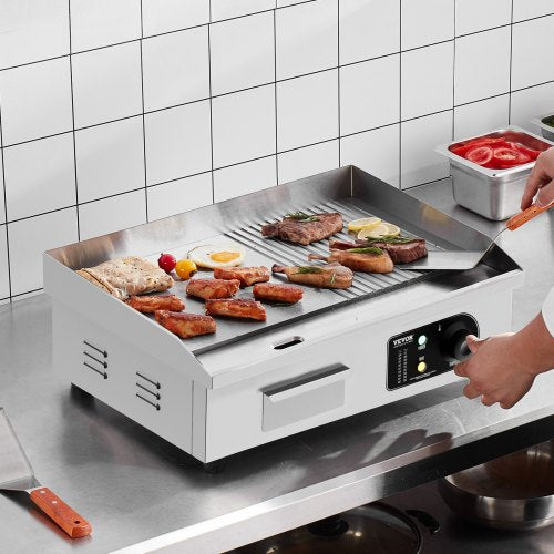 Commercial Electric Griddle 1600W Countertop HalfFlat Top Grill 122572