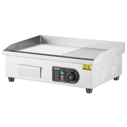 Commercial Electric Griddle 1600W Countertop HalfFlat Top Grill 122572