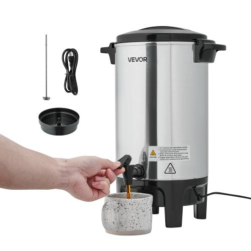 Commercial Coffee Urn 30 Cup 4.5 L Hot Beverage Dispenser with Dripless
