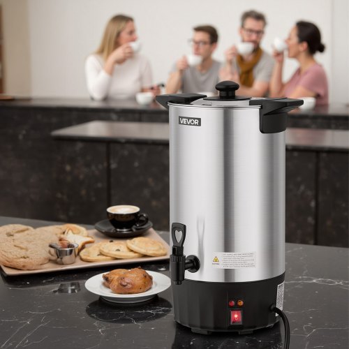 Commercial Coffee Urn 60 Cup 9 L Hot Beverage Dispenser with Dripless