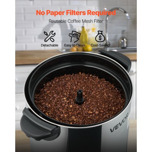 Commercial Coffee Urn 30 Cup 4.5 L Hot Beverage Dispenser with Dripless 1