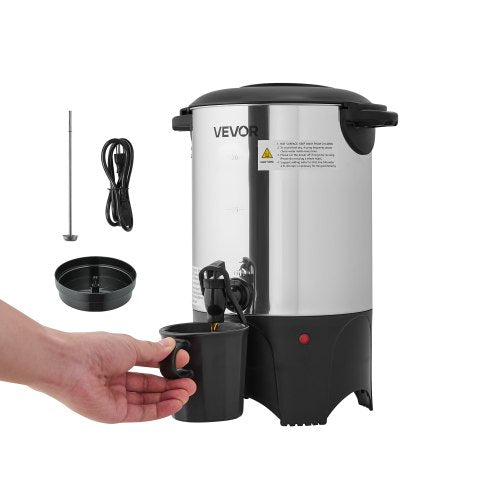 Commercial Coffee Urn 30 Cup 4.5 L Hot Beverage Dispenser with Dripless 1