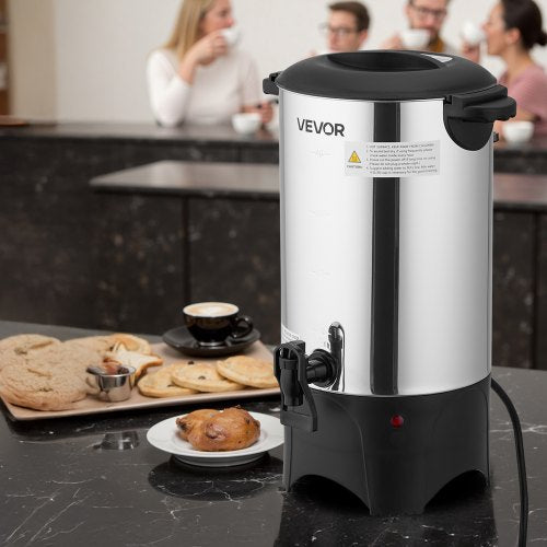 Commercial Coffee Urn 40 Cup 6 L Hot Beverage Dispenser with Dripless 1