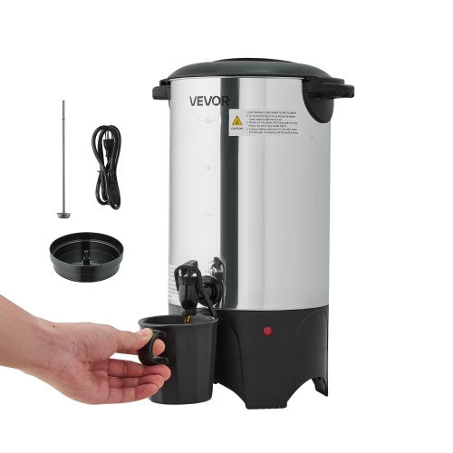 Commercial Coffee Urn 40 Cup 6 L Hot Beverage Dispenser with Dripless 1
