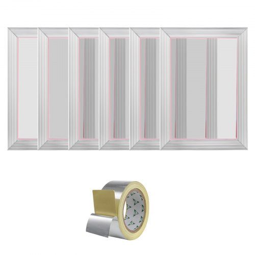 Screen Printing Kit 6 Pieces Aluminum Silk Screen Printing Frames