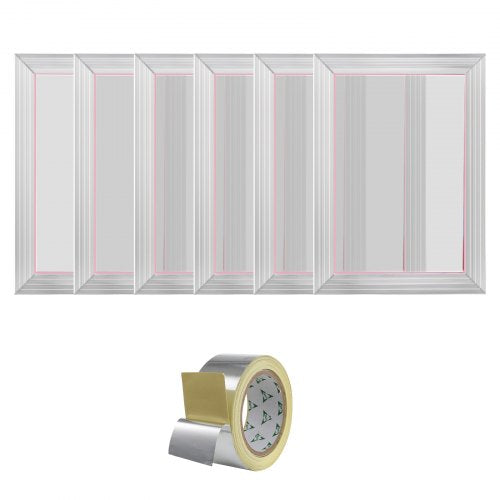 Screen Printing Kit 6 Pieces Aluminum Silk Screen Printing Frames