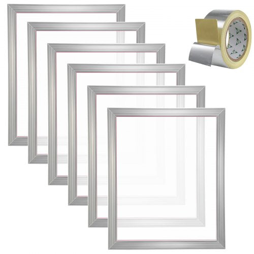 Screen Printing Kit 6 Pieces Aluminum Silk Screen Printing Frames