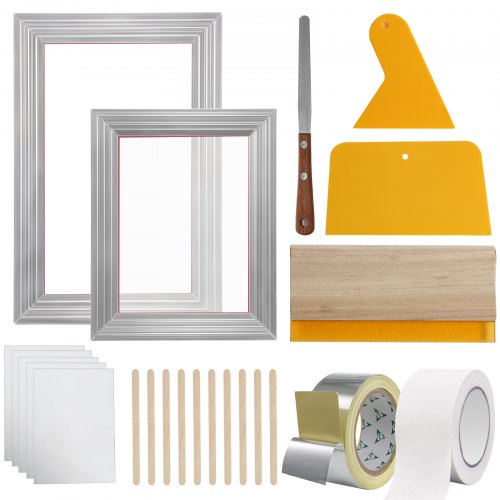 Screen Printing Kit 2 Pieces Aluminum Silk Screen Printing Frames