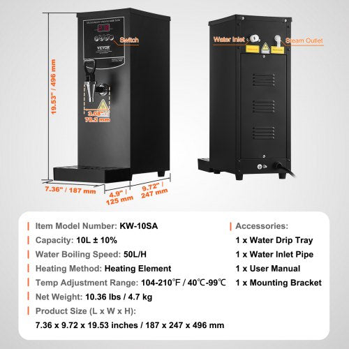 Commercial Water Boiler Electric Hot Water Dispenser with 316 Stainless