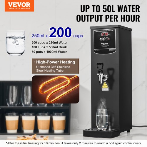 Commercial Water Boiler Electric Hot Water Dispenser with 316 Stainless