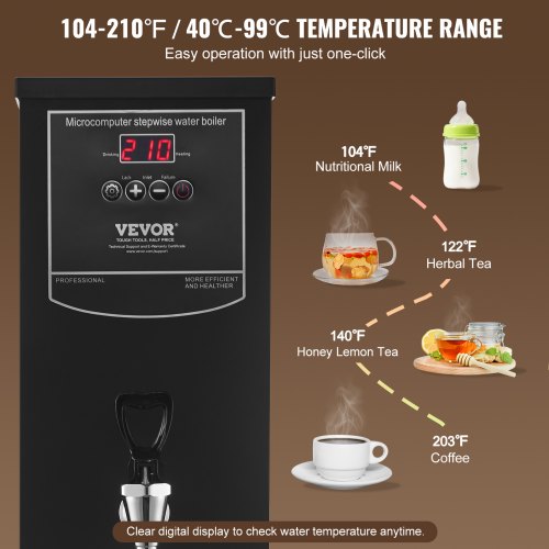 Commercial Water Boiler Electric Hot Water Dispenser with 316 Stainless