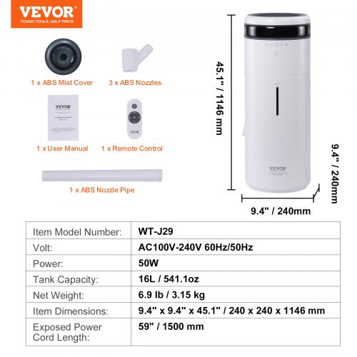 Humidifier for Home Large Room Commercial Humidifier for Whole House 12917