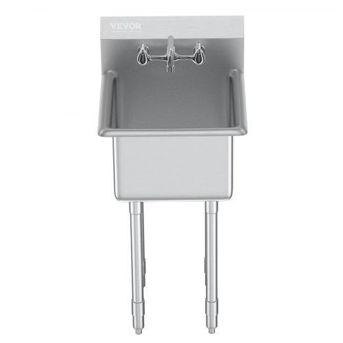 Stainless Steel Prep Utility Sink 1 Compartment Free Standing Small Include