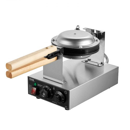 Commercial Bubble Waffle Maker 1400W Egg Pancake Baker Machine NonStick