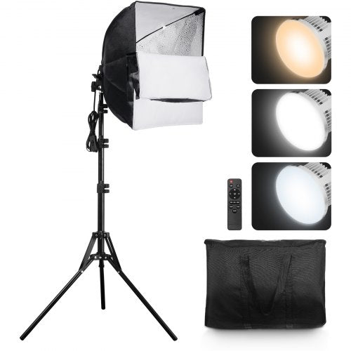 Softbox Lighting Kit 16 x 16 Professional Softbox with 45W LED Bulbs