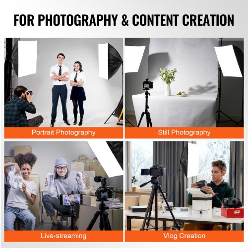 Softbox Lighting Kit 24 x 24 Professional Softbox with 30W 5500K LED