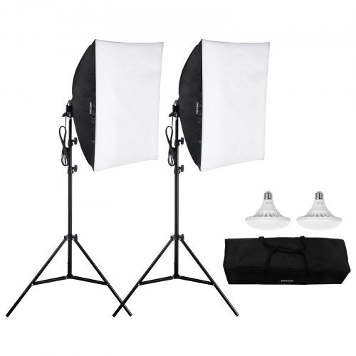 Softbox Lighting Kit 24 x 24 Professional Softbox with 30W 5500K LED