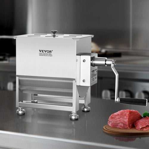 Manual Meat Mixer 60L Fixed Tank Meat Processing EquipmentMixing Max 60LBS