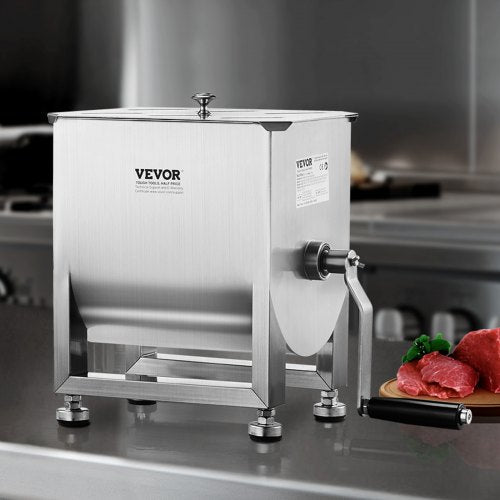 Manual Meat Mixer 15L Fixed Tank Meat Processing EquipmentMixing Maximum
