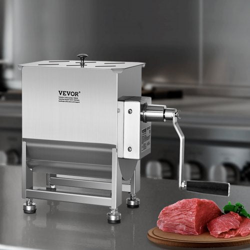 Manual Meat Mixer 15L Fixed Tank Meat Processing EquipmentMixing Max 15LBS
