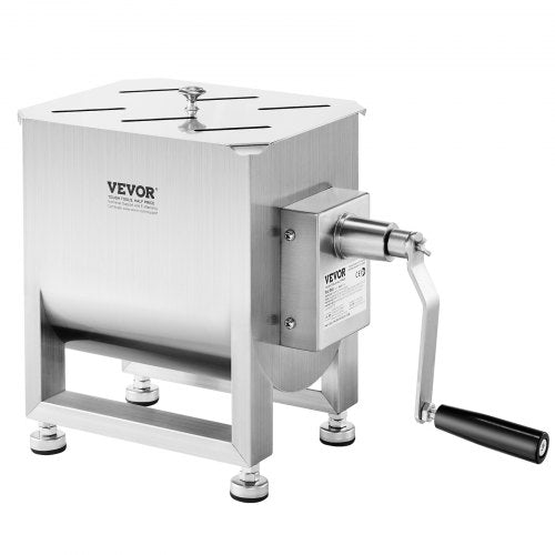 Manual Meat Mixer 15L Fixed Tank Meat Processing EquipmentMixing Max 15LBS