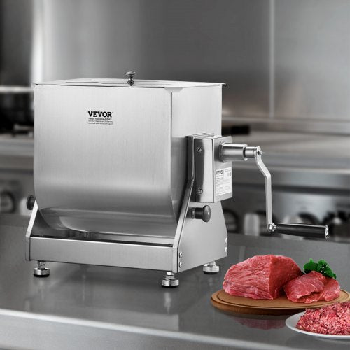 Manual Meat Mixer 15L Tilt Tank Meat Processing EquipmentMixing Max 15LBS