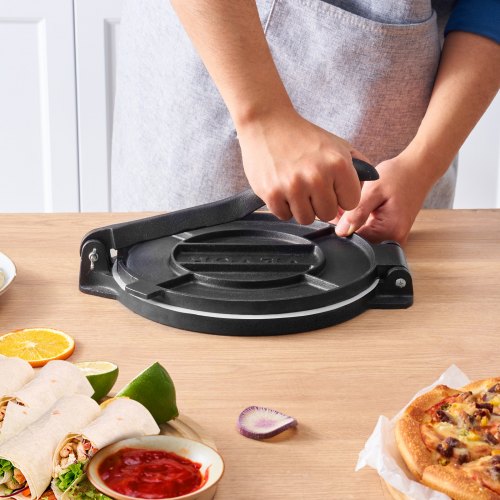 Tortilla Press 10 Inch Tortilla and Roti Maker Cast Iron Heavy Duty