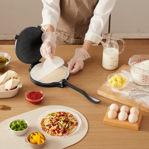 Tortilla Press 10 Inch Cast Iron Tortilla and Roti Maker Heavy Duty
