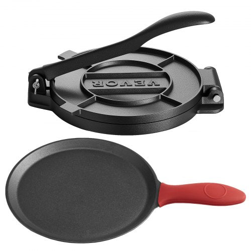 Tortilla Press 10 Inch Cast Iron Tortilla and Roti Maker Heavy Duty