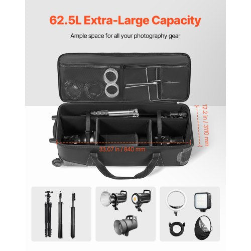 Studio Equipment Trolley Case 3583 x 1181 x 14 in 91 x 30 x 35.5 cm